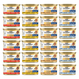 Purina Gourmet Gold mix príchutí v omáčke 24x85g